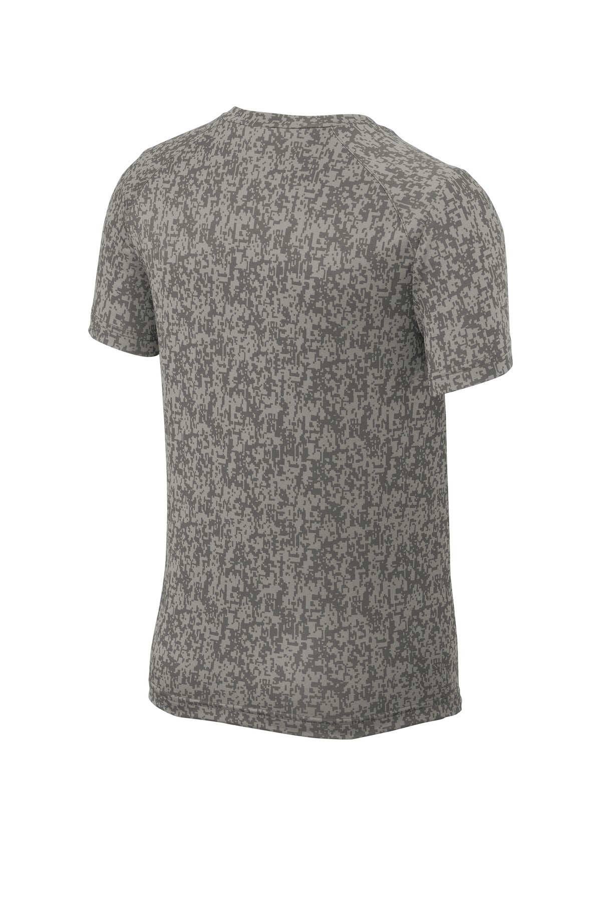 Sport-Tek Youth Digi Camo Tee YST460 - Grey Concrete - Back (flat)