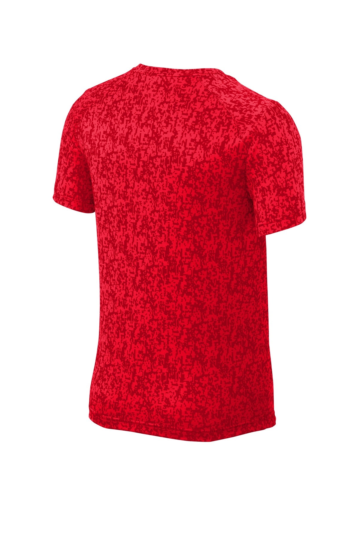 Sport-Tek Youth Digi Camo Tee YST460 - True Red - Back (flat)