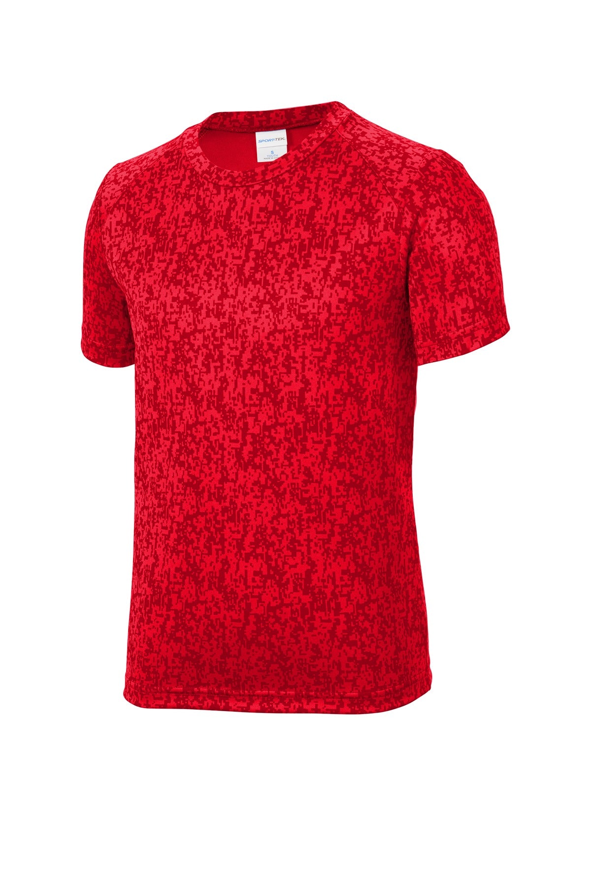 Sport-Tek Youth Digi Camo Tee YST460 - True Red - Front (flat)