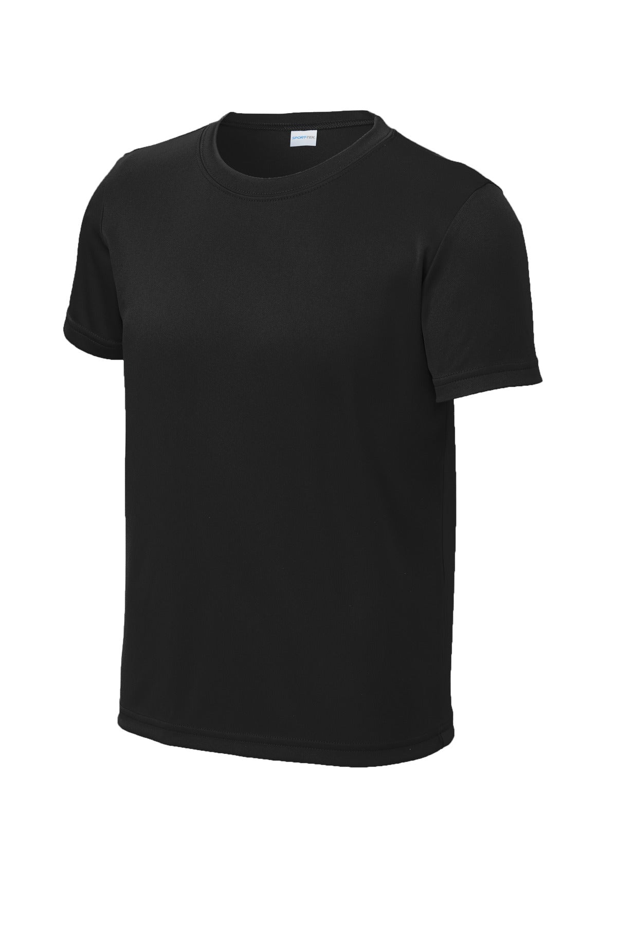 Sport-Tek Youth PosiCharge Re-Compete Tee YST720 - Black - Front (flat)