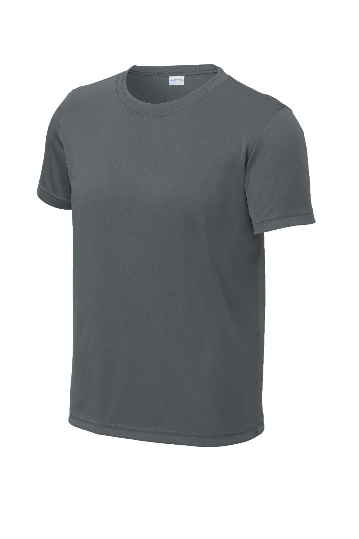 Sport-Tek Youth PosiCharge Re-Compete Tee YST720 - Iron Grey - Front (flat)