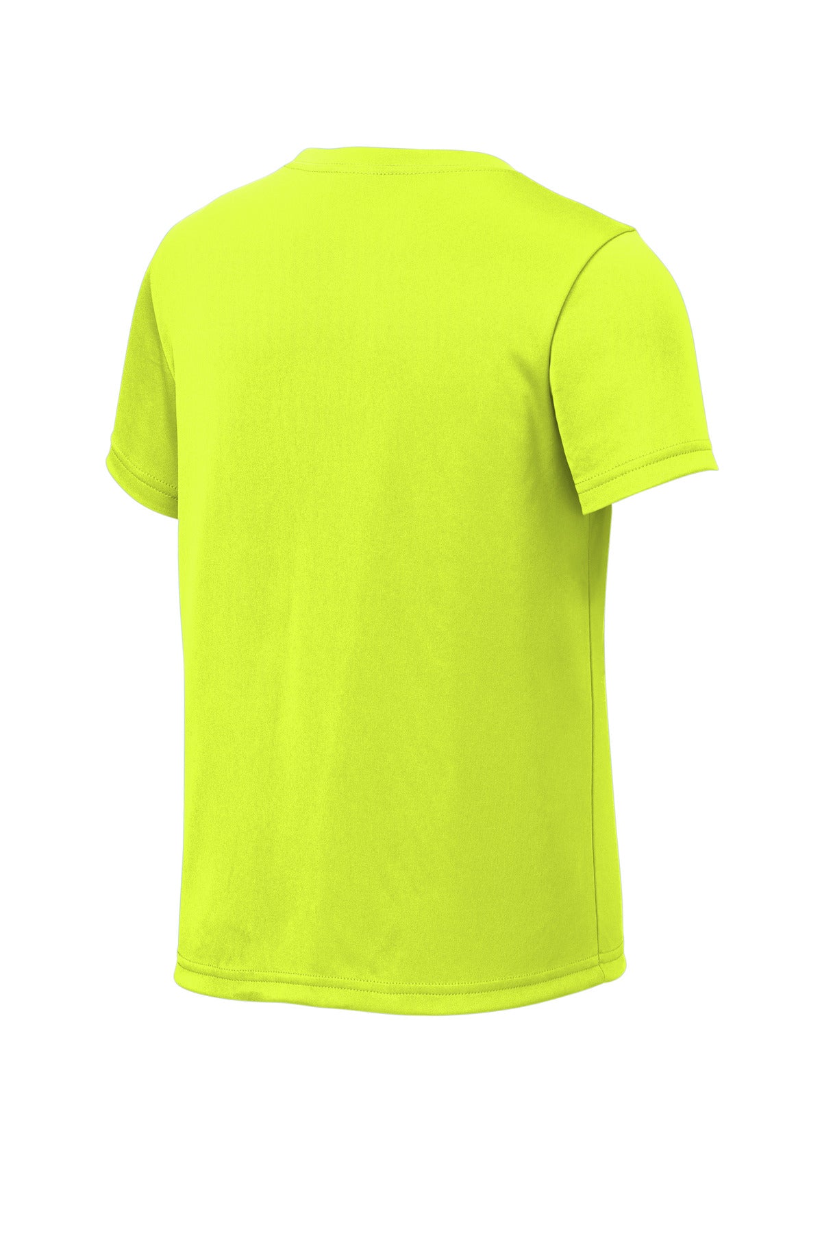 Sport-Tek Youth PosiCharge Re-Compete Tee YST720 - Neon Yellow - Back (flat)