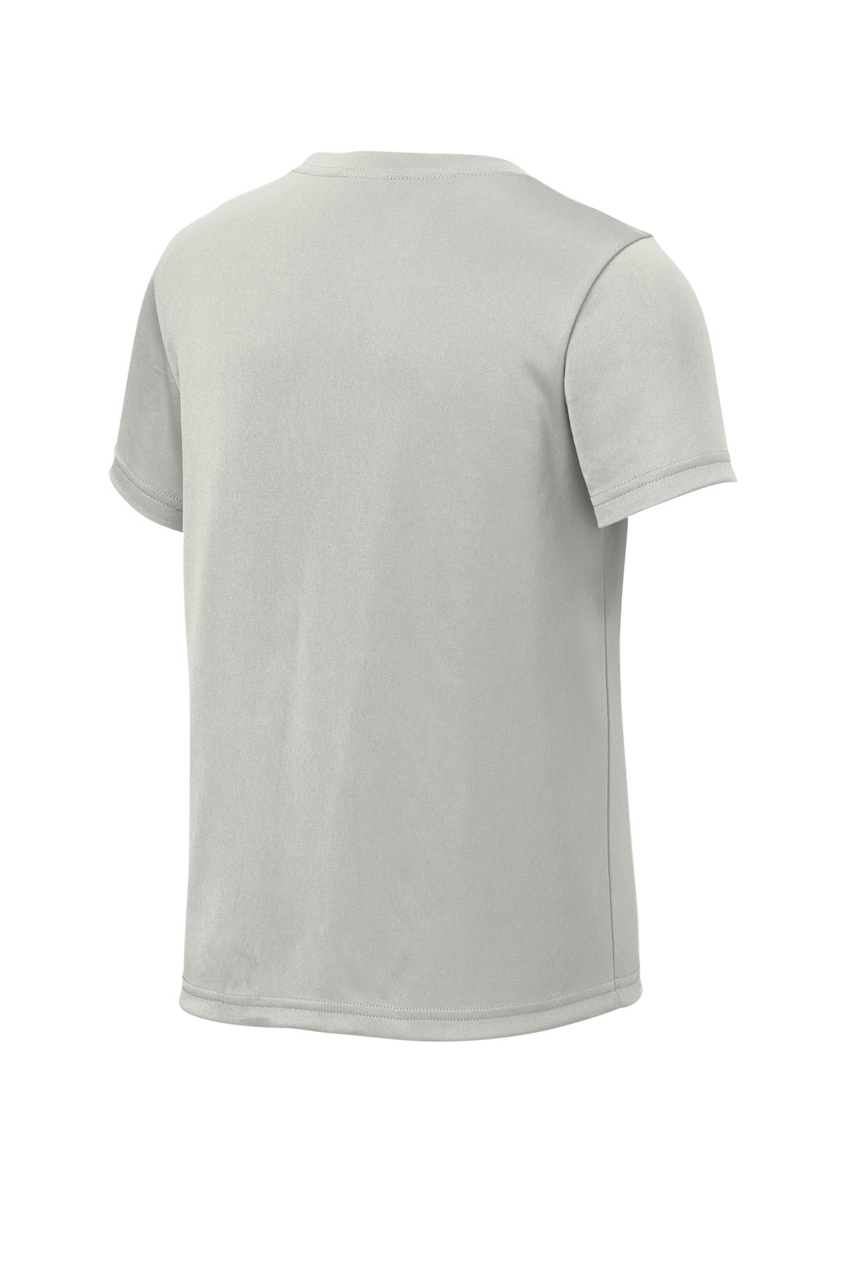 Sport-Tek Youth PosiCharge Re-Compete Tee YST720 - Silver - Back (flat)