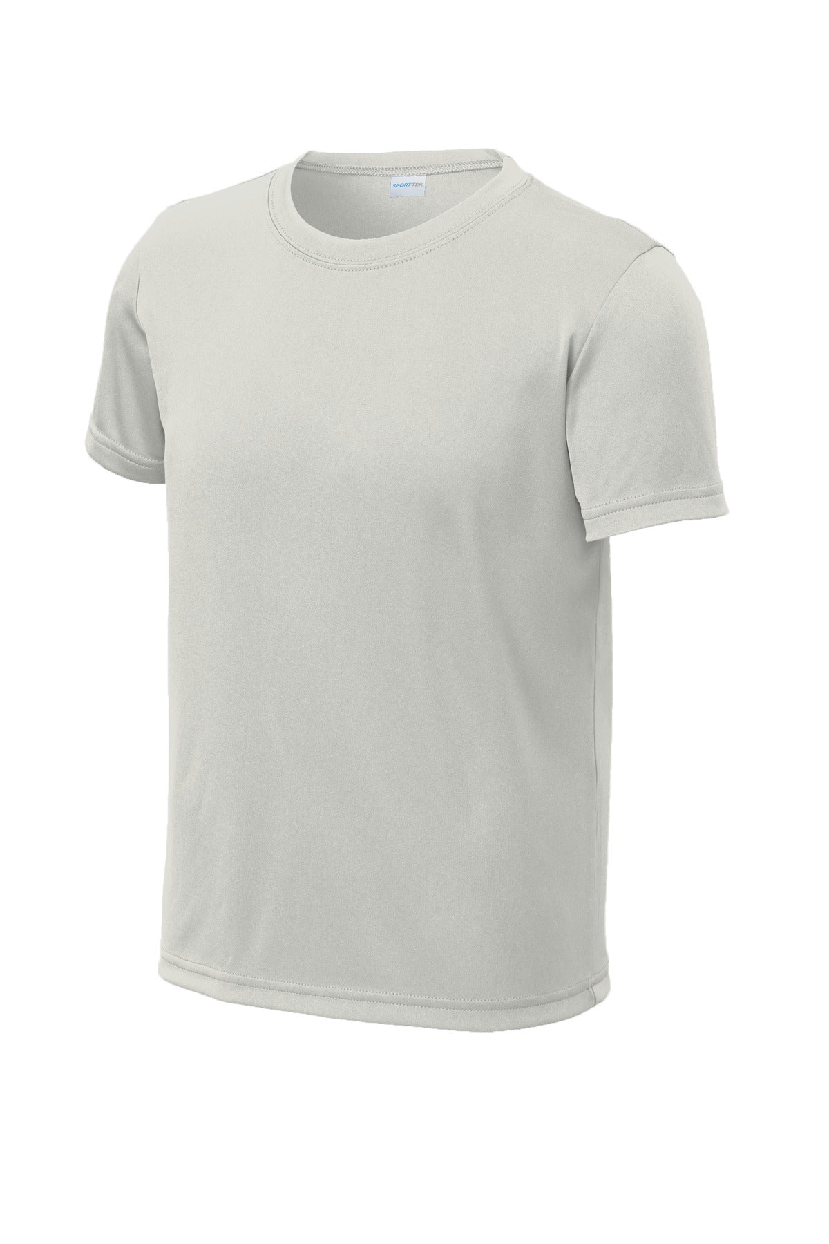 Sport-Tek Youth PosiCharge Re-Compete Tee YST720 - Silver - Front (flat)