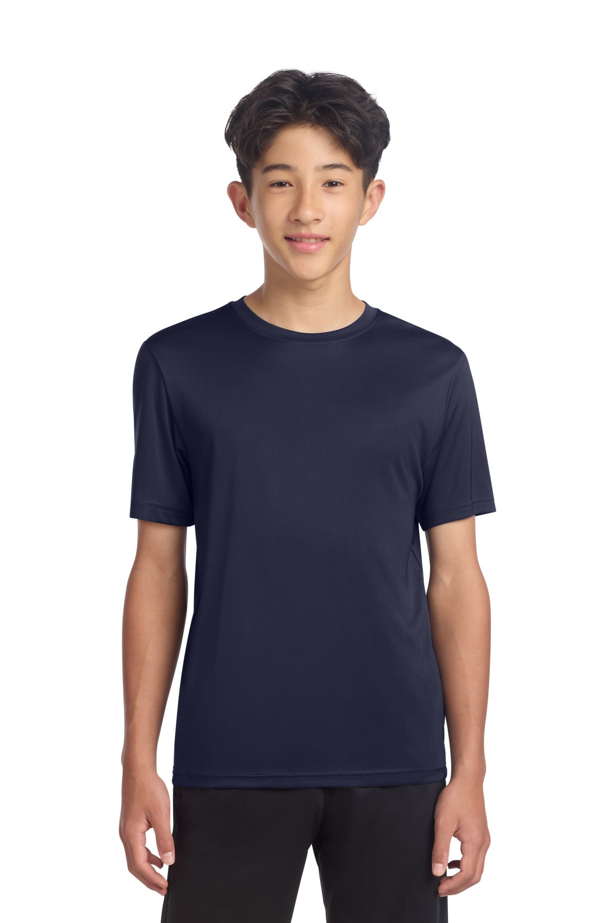 Sport-Tek Youth PosiCharge Re-Compete Tee YST720 - True Navy - Front