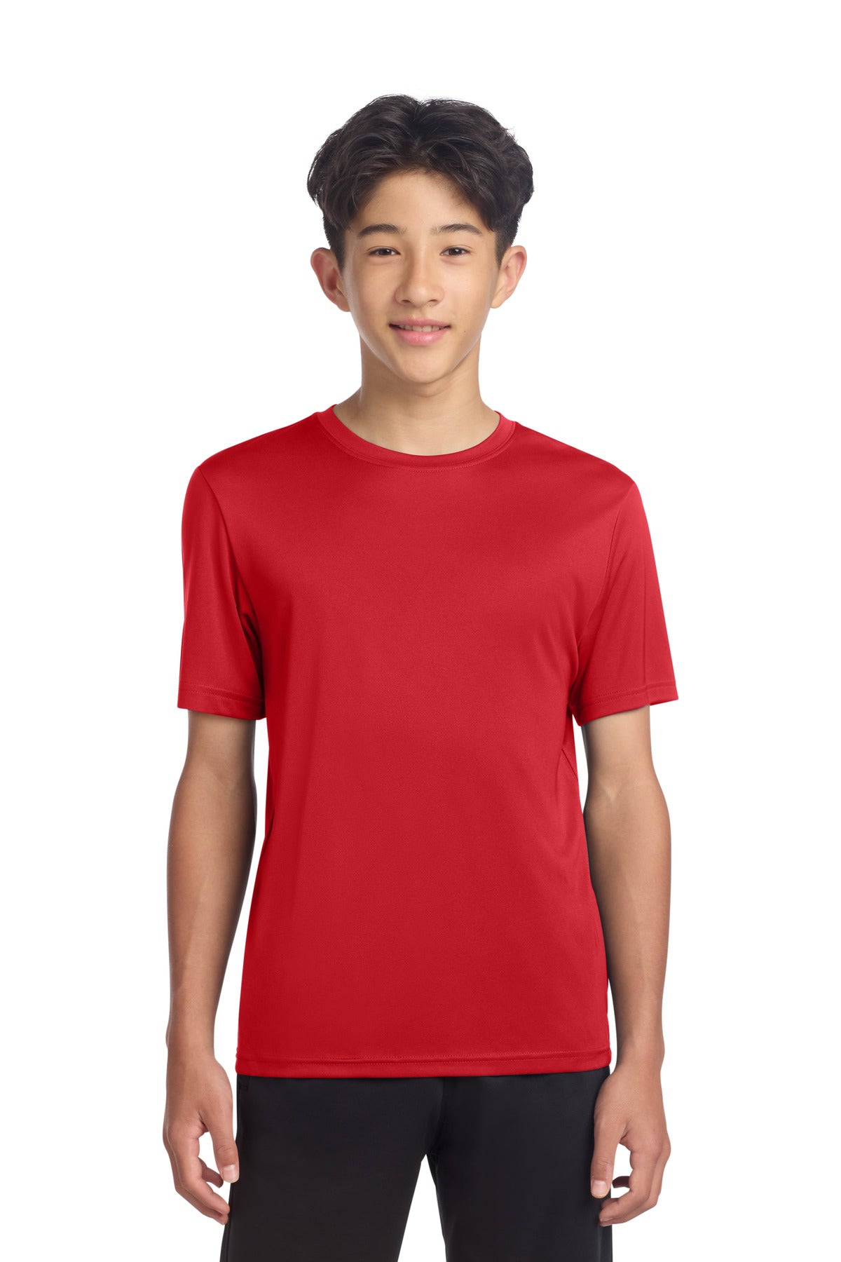 Sport-Tek Youth PosiCharge Re-Compete Tee YST720 - True Red - Front
