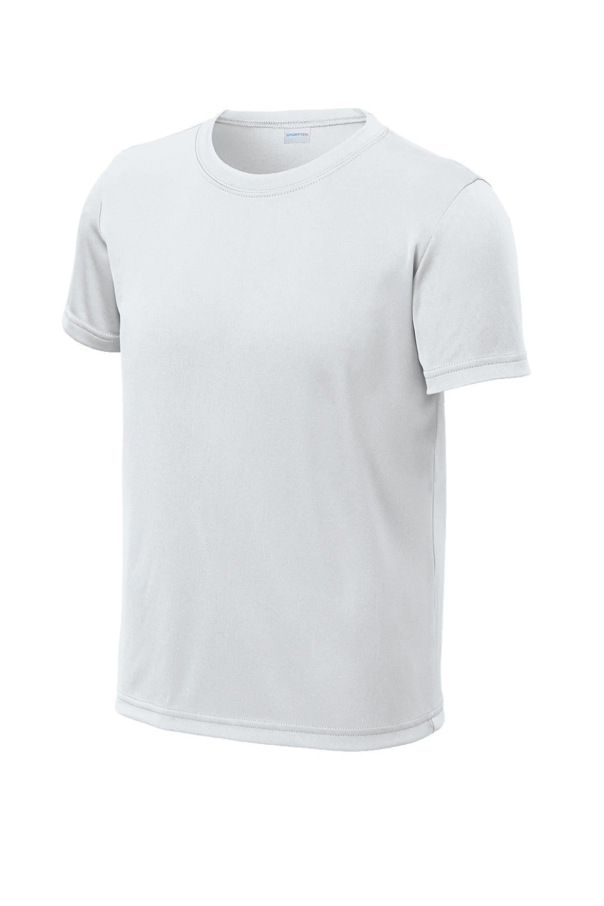 Sport-Tek Youth PosiCharge Re-Compete Tee YST720 - White - Front (flat)