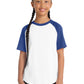 Sport-Tek ®  Youth Short Sleeve Colorblock Raglan Jersey. YT201