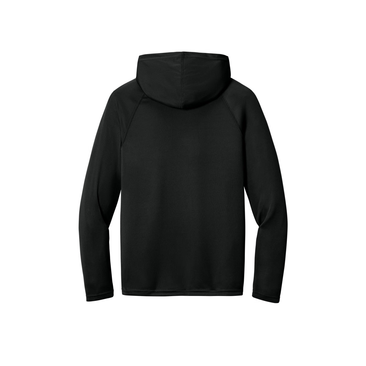 A4 N3409 Cooling Performance Hooded Tee, Black, flat back