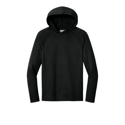 A4 N3409 Cooling Performance Hooded Tee, Black, flat front