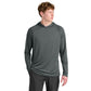 A4 N3409 Cooling Performance Hooded Tee, Graphite, model front