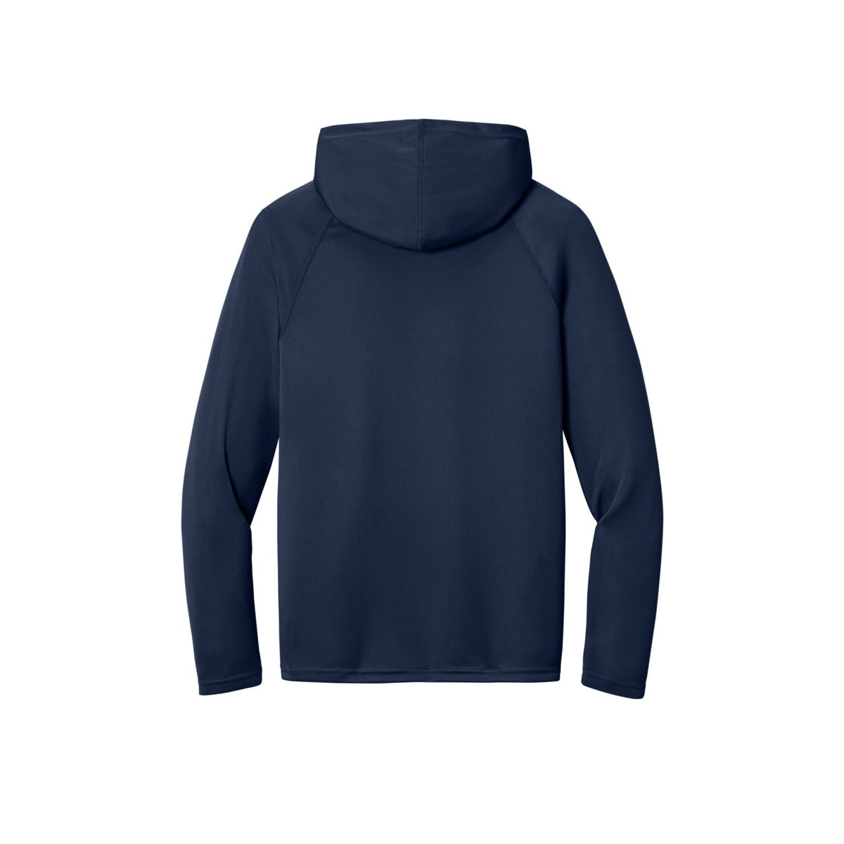 A4 N3409 Cooling Performance Hooded Tee, Navy, flat back