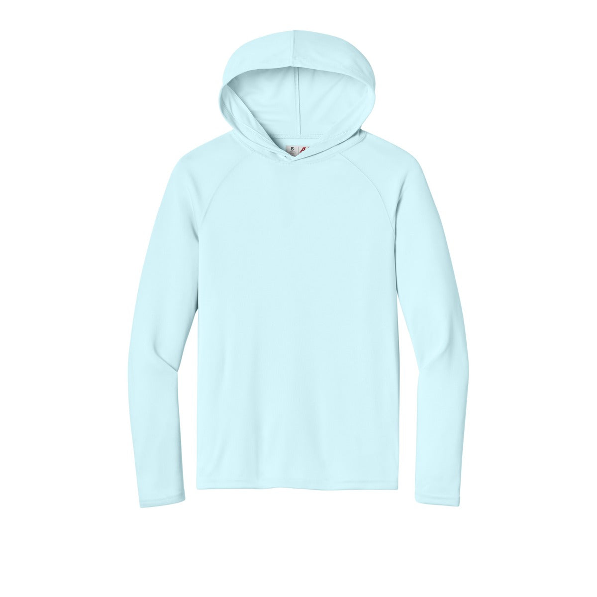 A4 N3409 Cooling Performance Hooded Tee, Pastel Blue, flat front