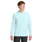 A4 N3409 Cooling Performance Hooded Tee, Pastel Blue, model front