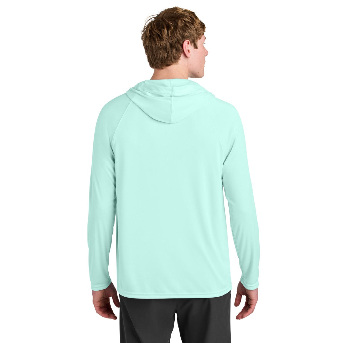 A4 N3409 Cooling Performance Hooded Tee, Pastel Mint, model back