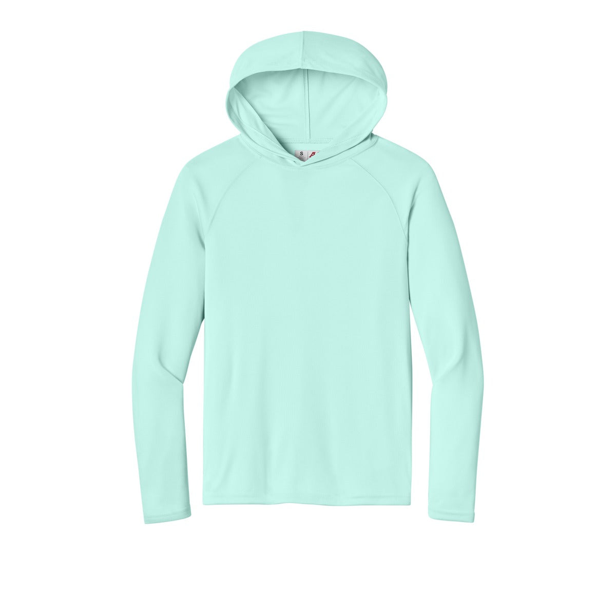 A4 N3409 Cooling Performance Hooded Tee, Pastel Mint, flat front