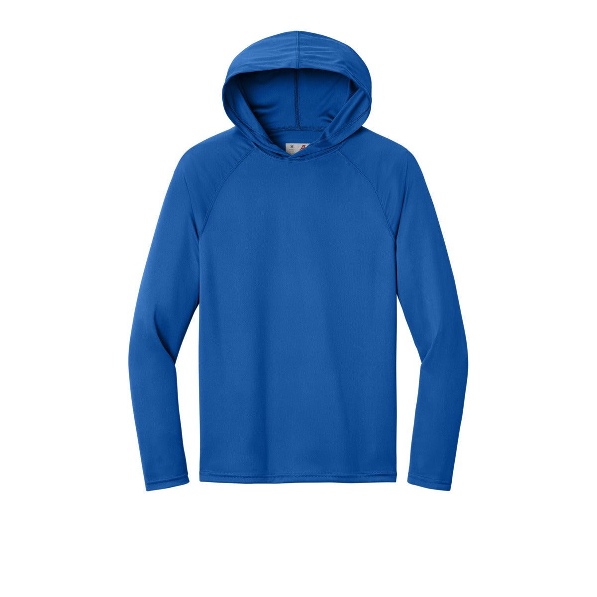 A4 N3409 Cooling Performance Hooded Tee, Royal, flat front