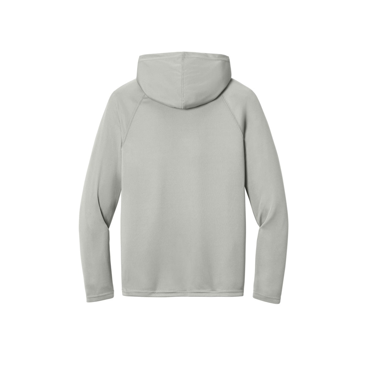 A4 N3409 Cooling Performance Hooded Tee, Silver, flat back