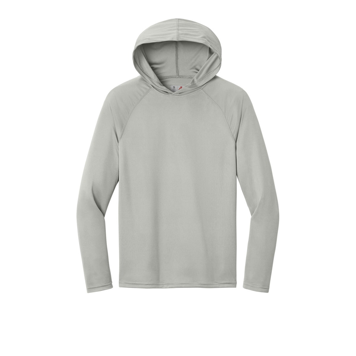 A4 N3409 Cooling Performance Hooded Tee, Silver, flat front