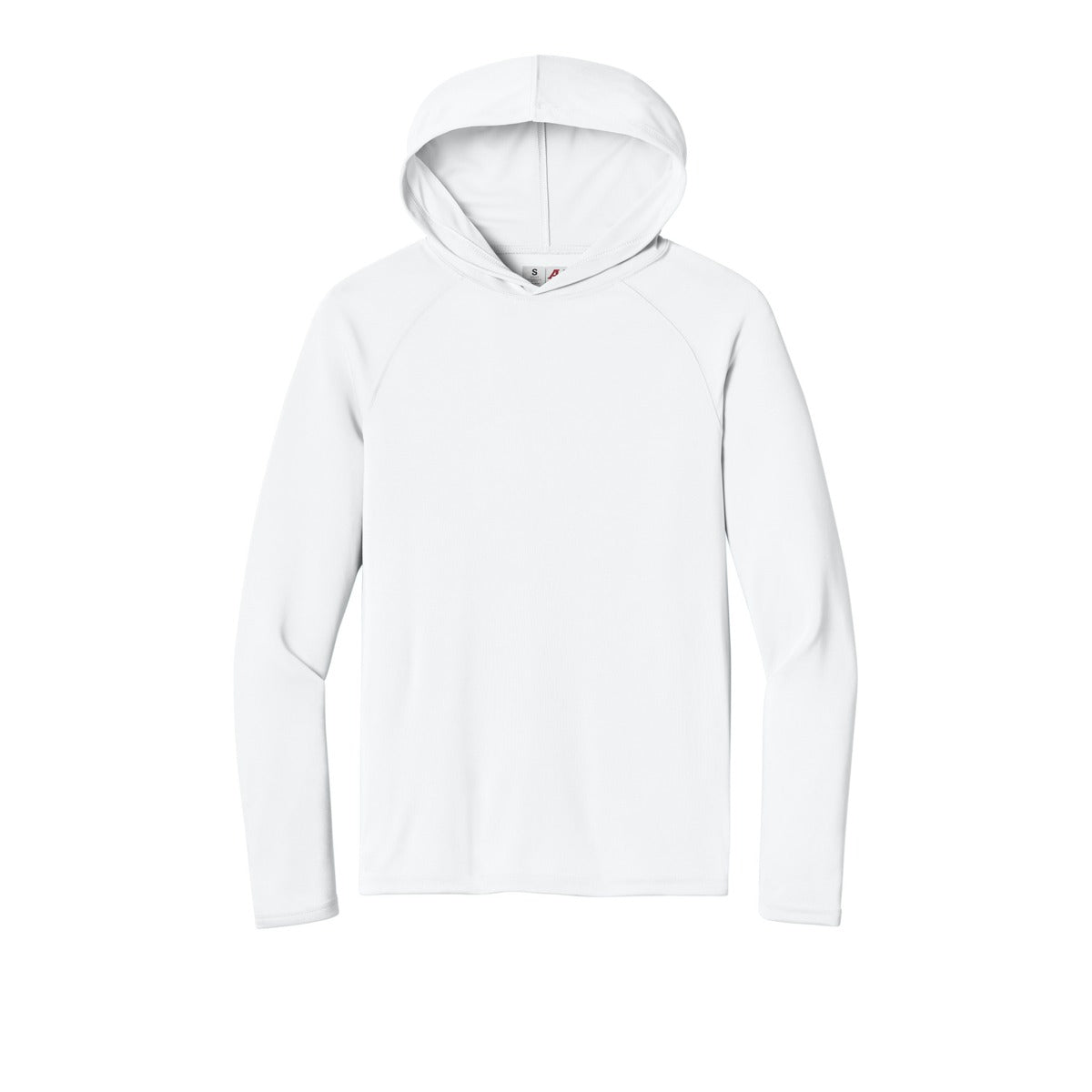 A4 N3409 Cooling Performance Hooded Tee, White, flat front