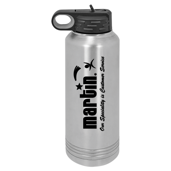 Polar Camel Water Bottle 40 ounces - Silver