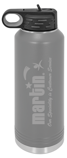 Polar Camel Water Bottle 40 ounces - Dark Grey