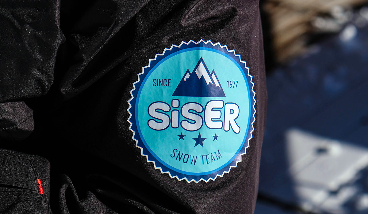Siser dye sublimation blocker HTV printed patch on a polyester jacket